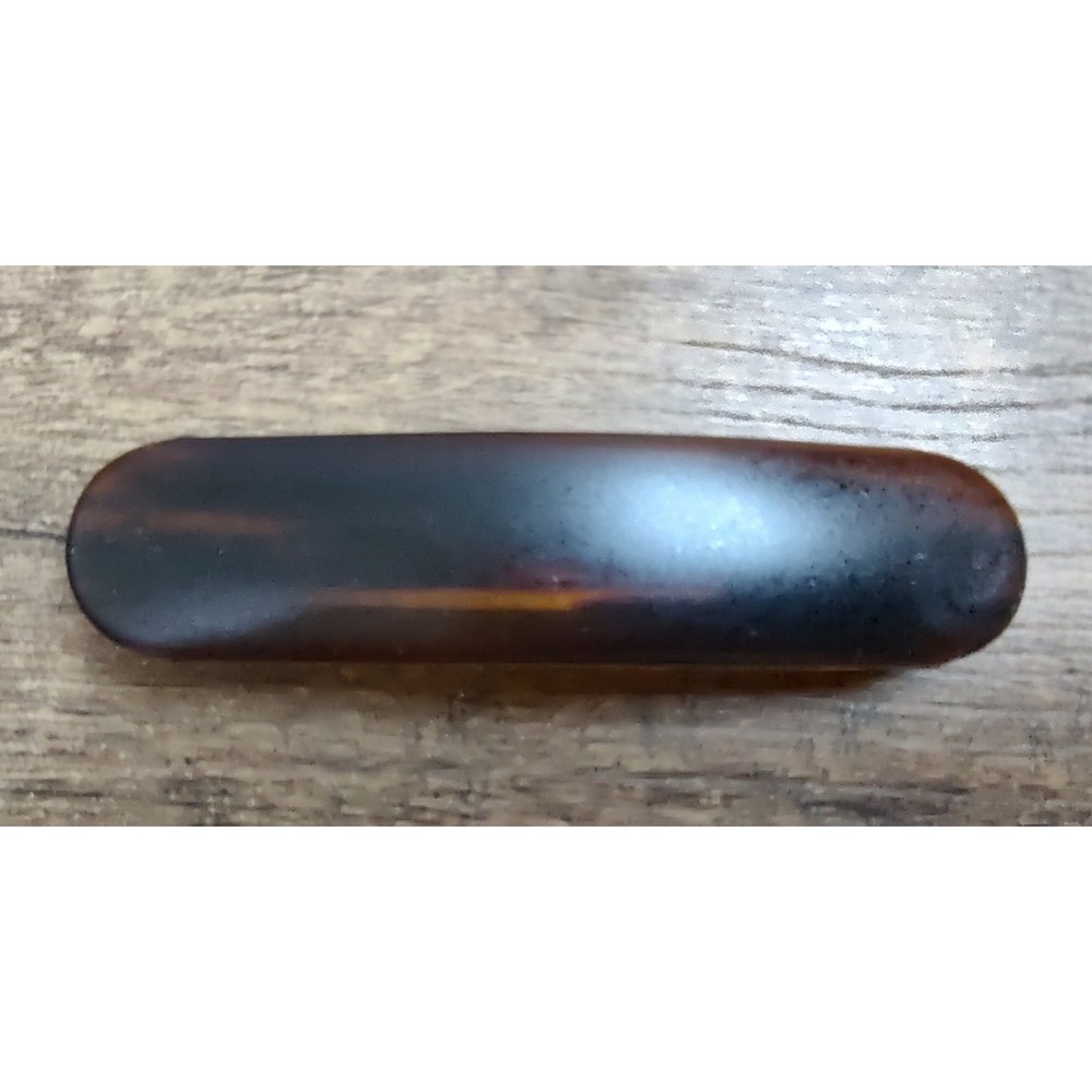 Vintage Women's French Barrette Tortoiseshell Brown Hair Clip New Made in France